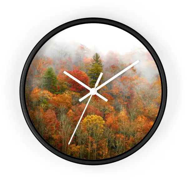 North Carolina Fall <span>Wall Clock</span>