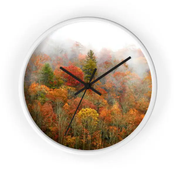 North Carolina Fall <span>Wall Clock</span>