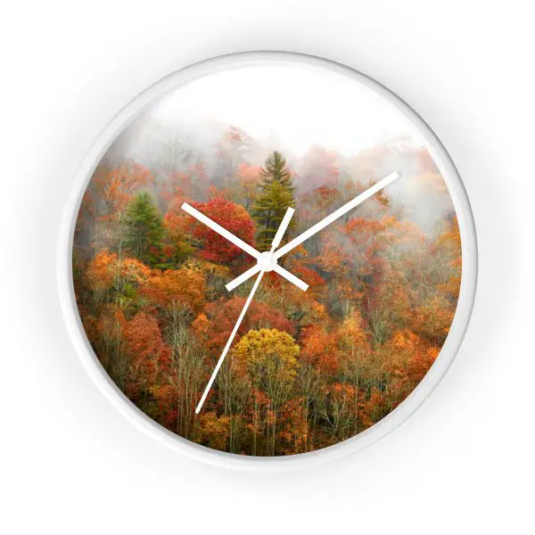 North Carolina Fall <span>Wall Clock</span>