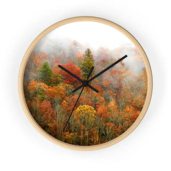 North Carolina Fall <span>Wall Clock</span>