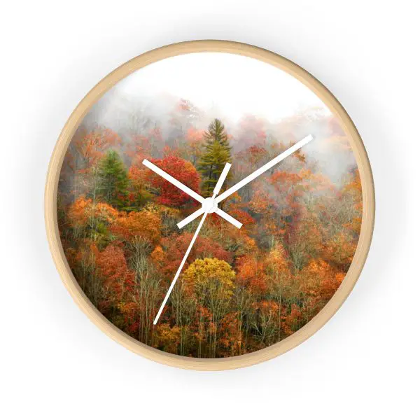 North Carolina Fall <span>Wall Clock</span>