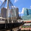 USS Constellation in the Baltimore Harbor