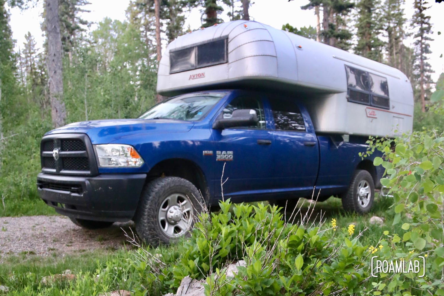 Truck camper at the Iron Spring Campground