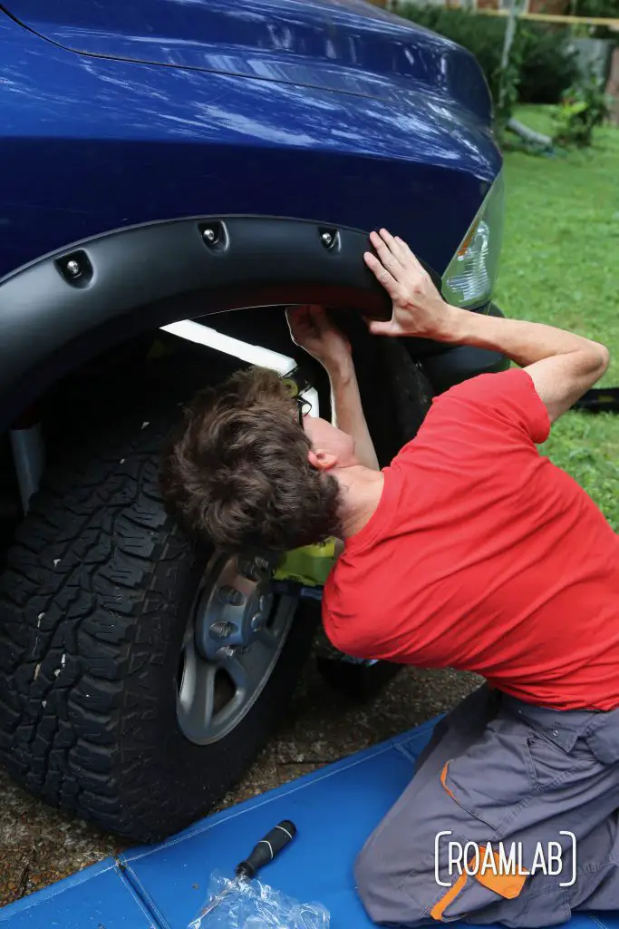 Upgrading our overland rig with "do it yourself" installation of Bushwacker Fender Flares on a 2015 Ram 3500.