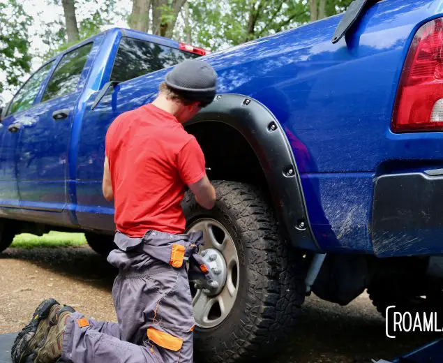 Upgrading our overland rig with "do it yourself" installation of Bushwacker Fender Flares on a 2015 Ram 3500.
