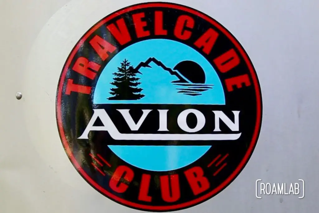 Like most classic campers, our Avion truck camper came with many stickers to mark its identity and affiliation. One of the classic stickers is for the Avion Travelcade Club. While the club is long gone, the sticker is a piece of history - faded, peeling history. So, we decide it is time to replace the old sticker with a new, vinyl reproduction.