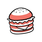 burger cooking food recipe icon