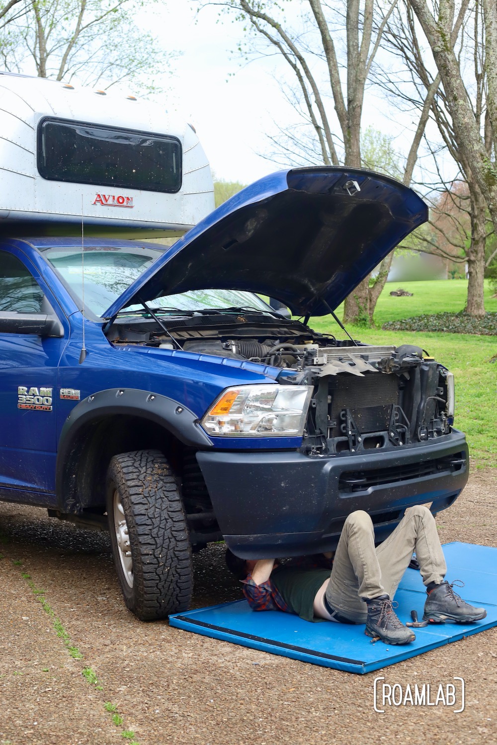 We expand our automotive mechanic skills with our latest DIY project: removing the front bumper of our 2015 Ram 3500 Tradesman truck