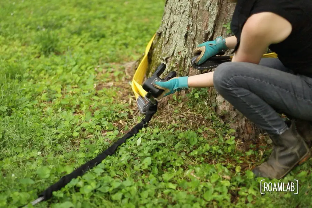 Properly spooling synthetic rope onto our Warn Zeon 12-S winch is a critical first step in preserving the integrity and lifespan of this strong, light rope.
