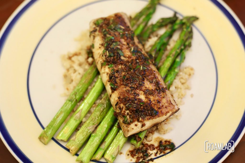 Lemon Butter Mahi Mahi & Asparagus