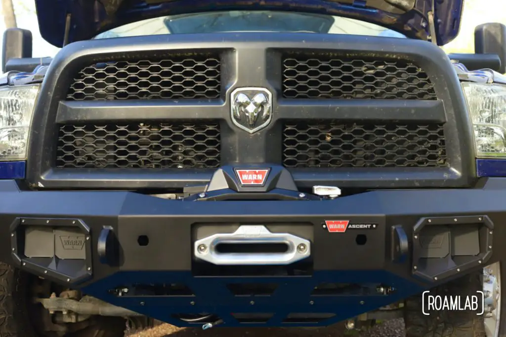 We complete our latest 2015 Ram 3500 mod by installing a Warn Zeon 12-S Winch on our new Ascent Front Bumper. Our latest adventure as auto mechanics.