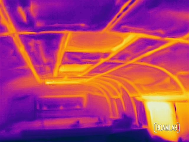 Heat map of the interior of our Avion camper. (102.4-132.2°F)