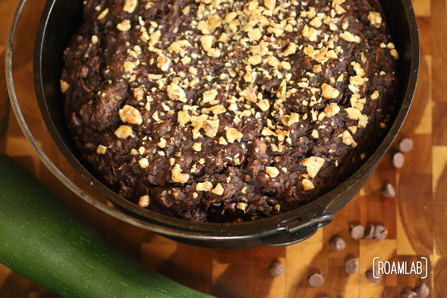 Zucchini brownies: chocolate chips, zucchini, and one perfect desert!