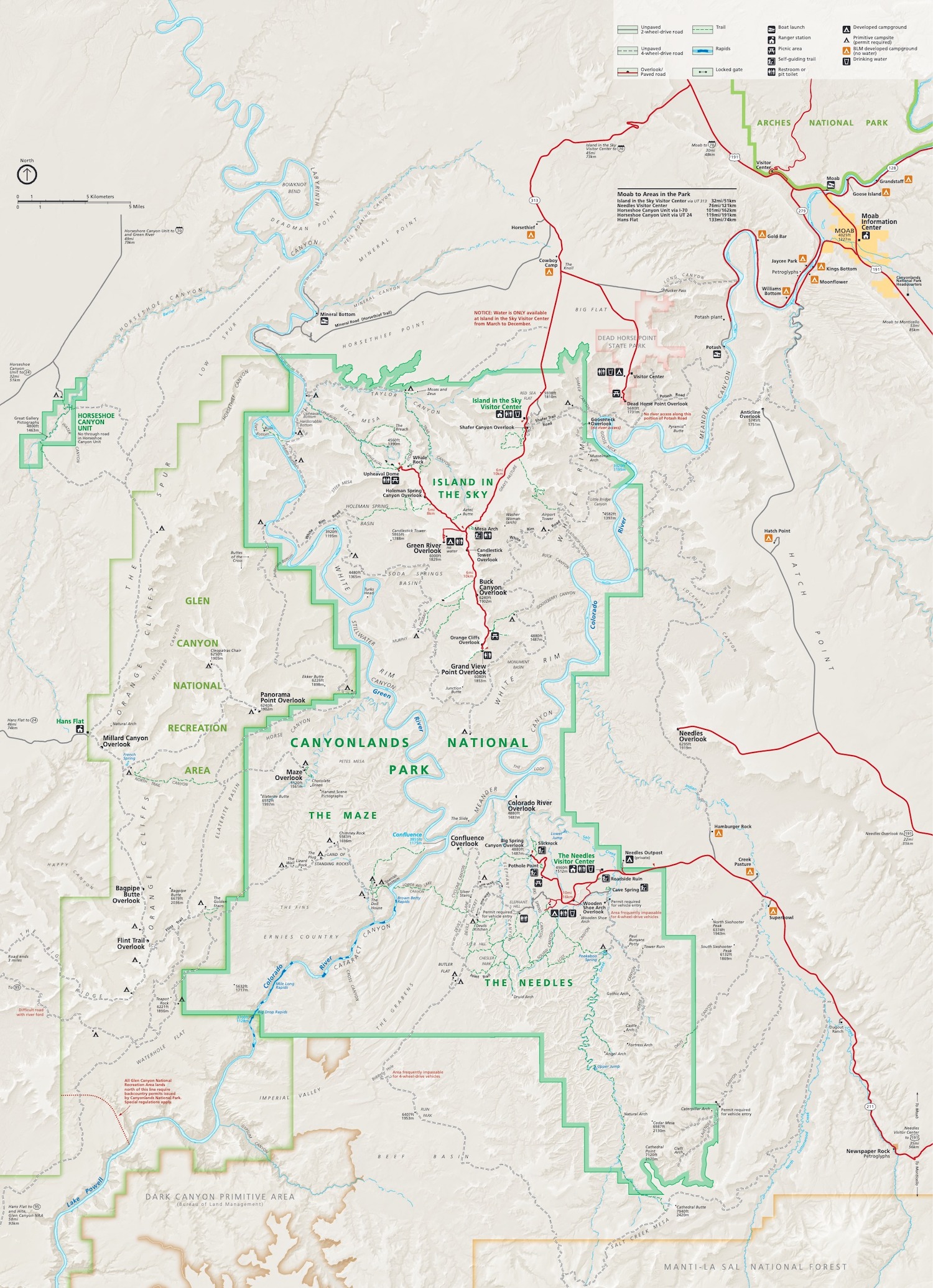 Canyonlands National Park Map