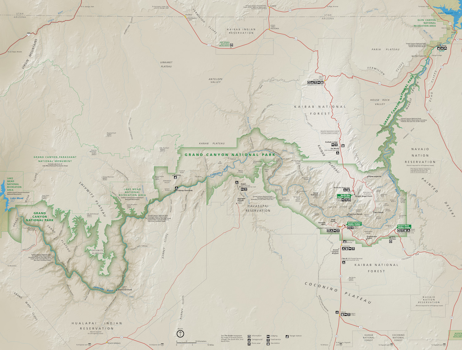 Grand Canyon National Park Map