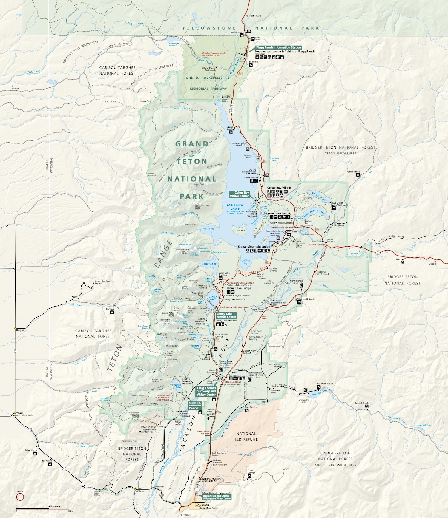 Grand Teton National Park Map