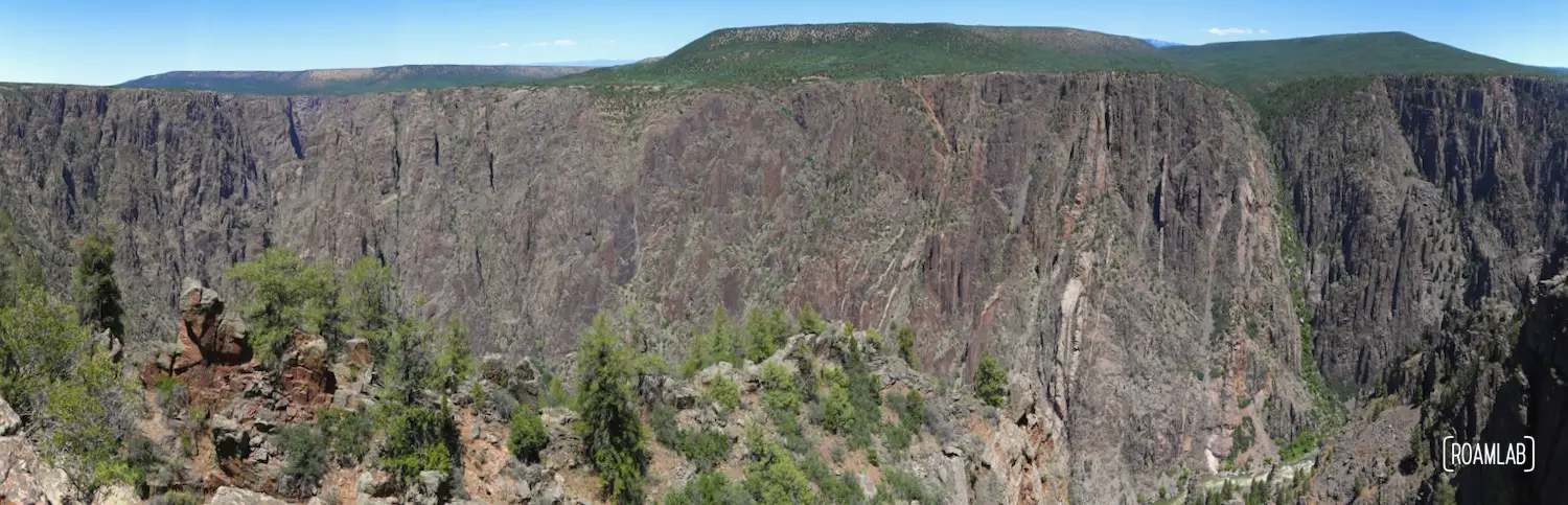 Black Canyon of the Gunnison panorama view