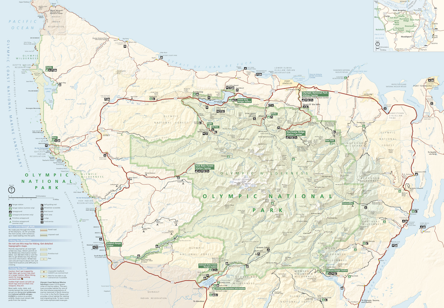 Olympic National Park Map