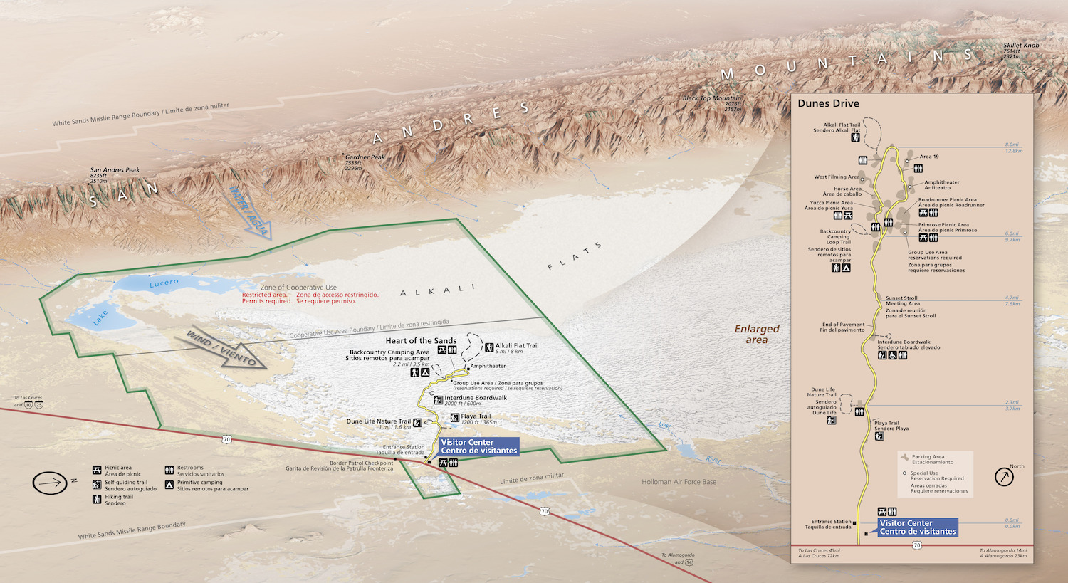 White Sands National Park Map