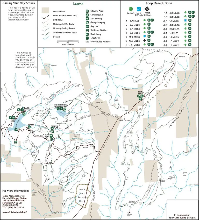 Foresthill OHV Trail System - Tahoe National Forest - Roam Lab