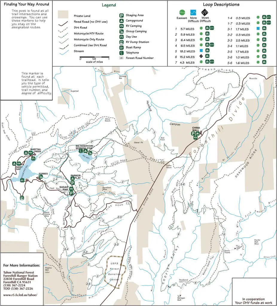 Foresthill OHV Trail System - Tahoe National Forest - Roam Lab