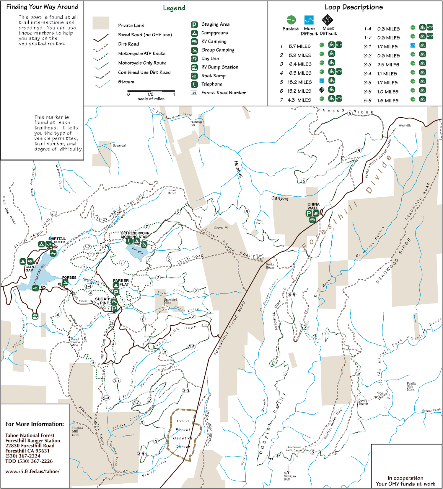 Foresthill OHV Trail System - Tahoe National Forest - Roam Lab