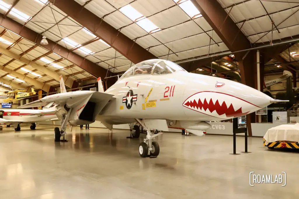 Classic nose art painted on a fighter jet at Pima Air & Space Museum