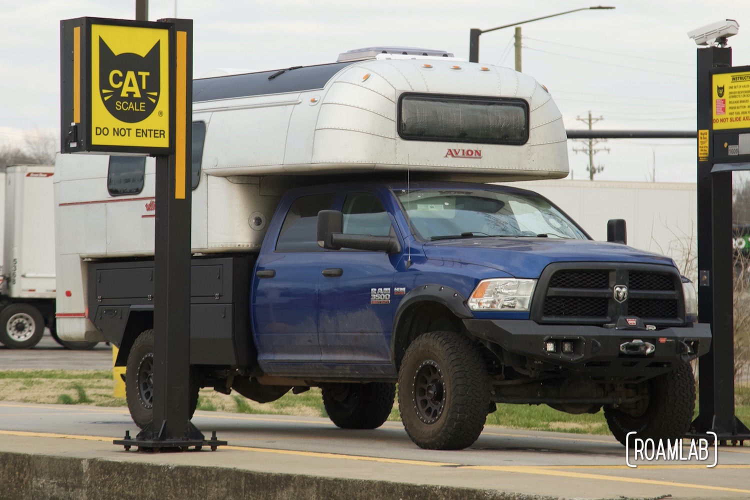 Taking the CAT Scale Truck Camper Challenge