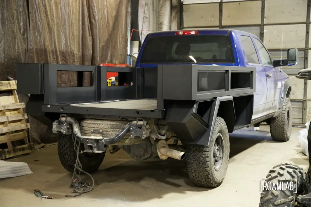Bowen Customs Truck Camper Bed Installation