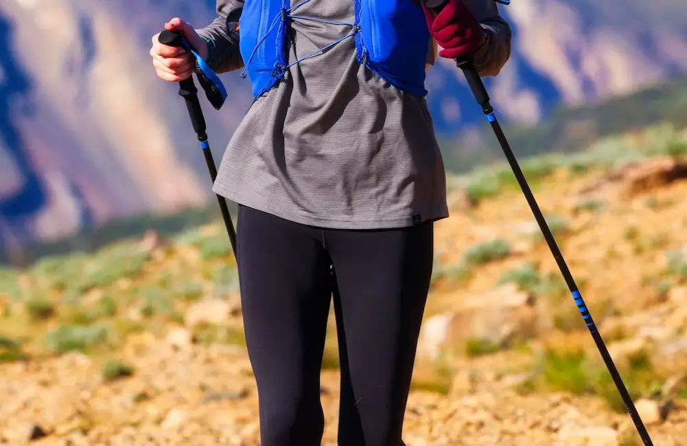 Woman running on the Colorado Trail in Silverheels 100k