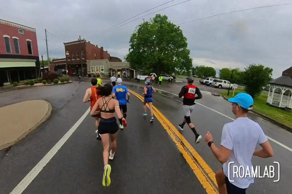 Lead runners taking off through Wartrace, TN.