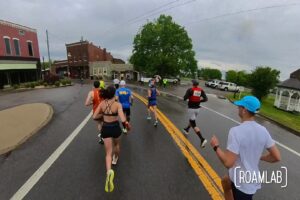 Lead runners taking off through Wartrace, TN.
